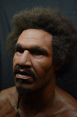 The Soul Man silicone mask with hair work, Afro hair