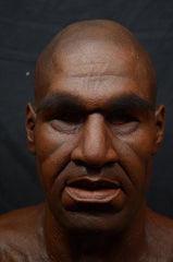 The Soul Man silicone mask with hand punched eyebrows